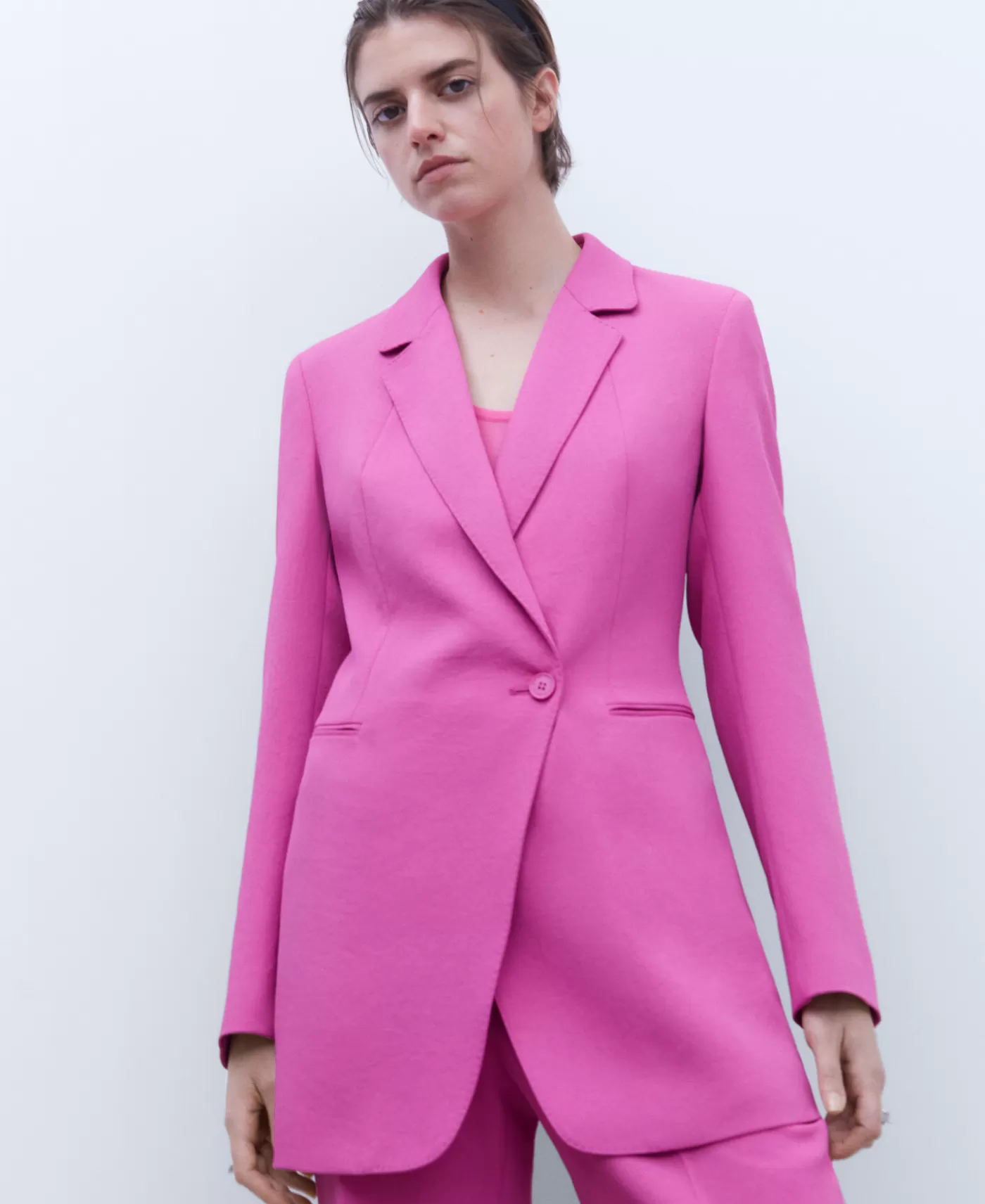 Mulher Adolfo Dominguez Blazer | Blazer Comprido E Cintado